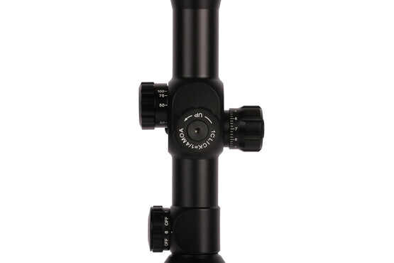 The Primary Arms FFP rifle scopes 4-14x44 features 1/4 MOA elevation and windage adjustments